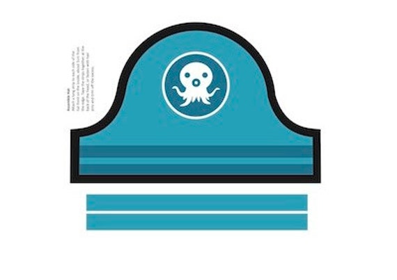 Items similar to ONE Octonauts Printable Party Sailor Hat on Etsy