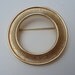 Vintage 1940s 1950s Signed Trifari Circle Brooch Pin