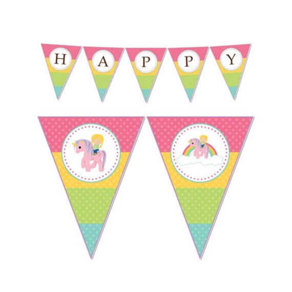 PRINTABLE Rainbow Unicorn Party Banners