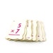 Vintage flash cards - pink and white multiplication flashcards