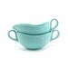 Aqua melamine cream and sugar set - vintage teal serving set