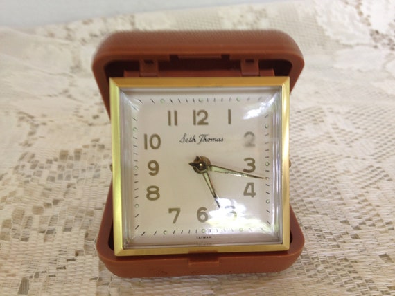 Alarm Clock Seth Thomas Travel Wind Up By Wasminenowyours On Etsy