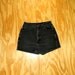 Vintage Denim Cut Offs - 80s/90s Black Stone Washed Jean Shorts - High Waisted Cut Off/Frayed Short Shorts by Chic - Size 11/12