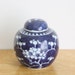 Vintage Porcelain Ginger Jar with Lid