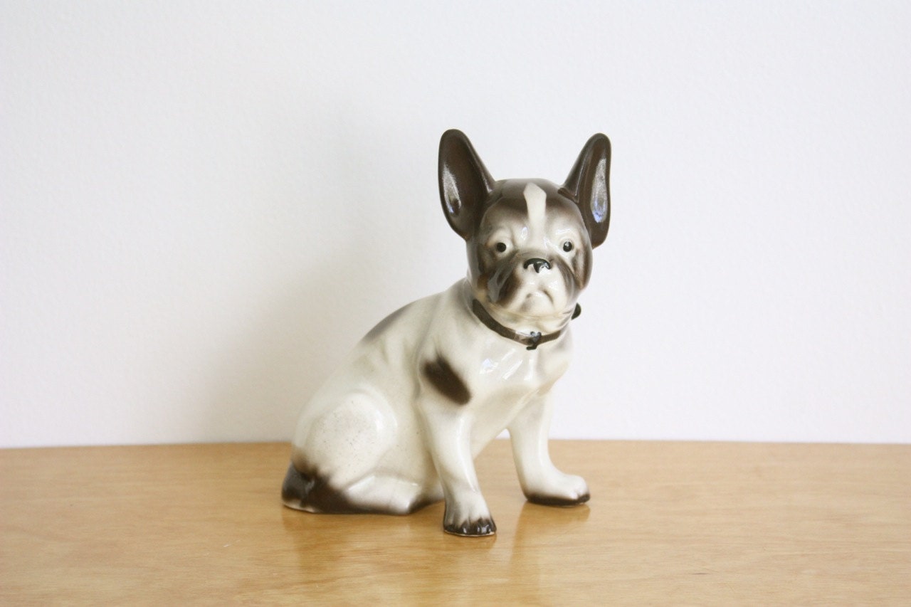 Vintage Porcelain French Bulldog