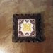 Vintage 60s Orion Monterrey Mexico Tile in Rustic Frame. Trivet.