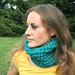 Cowl Scarf - Teal Cozy Cowl Scarf