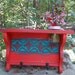Wall shelf/Home decor/Handcrafted shelf/Distressed Red,Blue Shelf