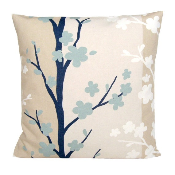 Duck Egg Blue Cushion Cover 16x16 Throw Pillow by CoupleHome