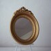 vintage oval mirror framed home interiors