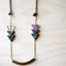 triangle scape necklace
