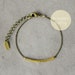 WARM MY SOUL - Barrio Bracelet tiny ball chain and golden tube