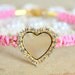 Friendship bracelet pink braided crystal heart with real swarovski rhinestones
