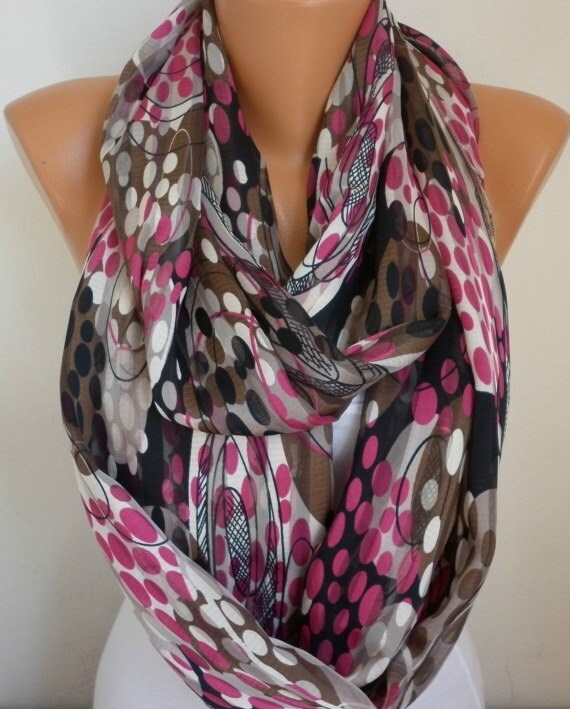 Infinity Scarf Shawl Circle Scarf Loop Scarf Gift fatwoman