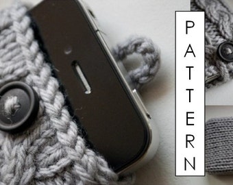 Kare Knits' Signature Cable Knit iPhone Case - KNITTING PATTERN ONLY (updated to include pattern for iPhone 7 and 7 Plus)