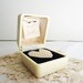 Vintage Cream Ivory Ring Presentation Box