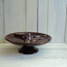 RESERVED vintage brown Marcrest Mar-Crest dot and daisy 2 piece lazy susan set