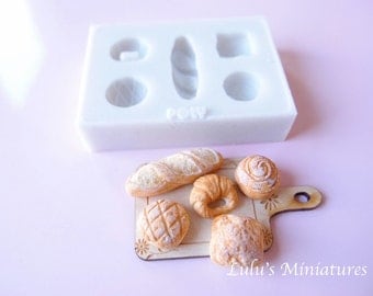 Silicone Flexible Bread Mold for Dollhouse Miniature