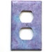Double Outlet Plate Cover- Purple Watercolor