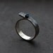 Swiss Blue Topaz Textured Sterling Silver ring