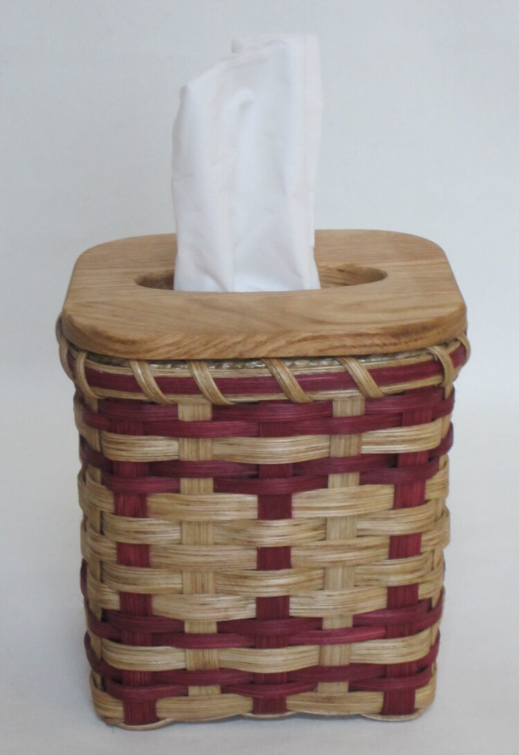 Tissue Basket / Tissue Box / Handwoven Basket by JGBaskets on Etsy