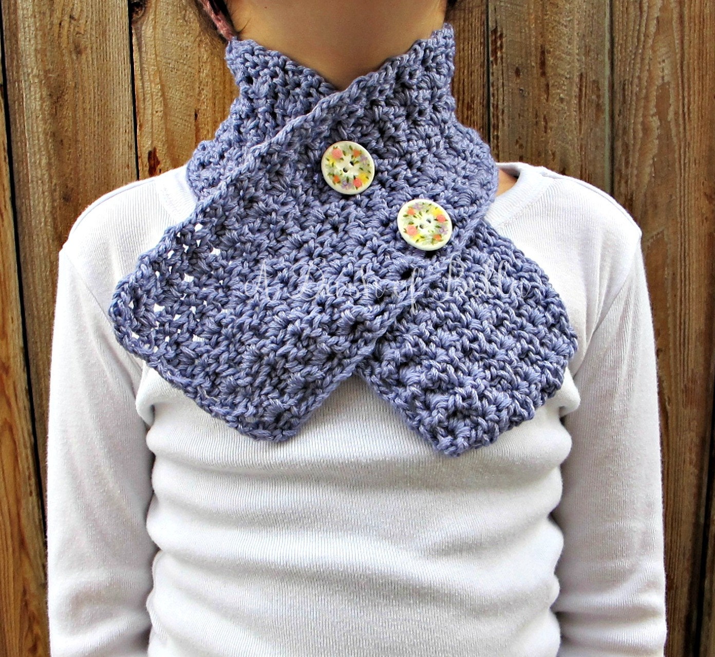 Vintage Inspired Crochet Scarf Pattern Child Size