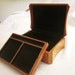 Vintage Jewelry Box Italian Leather with Removable Tray
