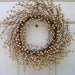Gold Berry Wreath, Wedding Decoration, Holiday Wreath, Gold Wreath for Front Door Decor