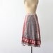 1970s Wrap Skirt / Vintage India Cotton Skirt