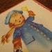 It's Christmastime Again, says the Town Crier 1950s Christmas Card, sweet cherub face, Beautiful Cond, More in SeaSeaRider