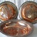 Antique Turkish Copper Hanging Plates Primitive Hand Forged Plates Copper Home Decor Rustic Home Decor