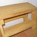 Step stool ladder small yellow distressed wood