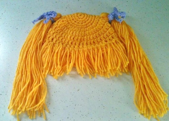 Crochet Hat Pattern Cabbage Patch Wig Costume Adult to