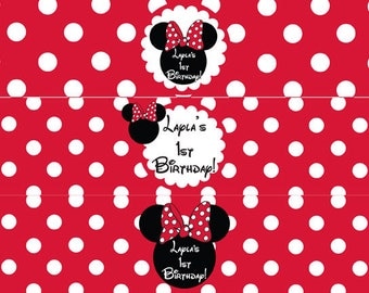 printable minnie mouse water bottle labels