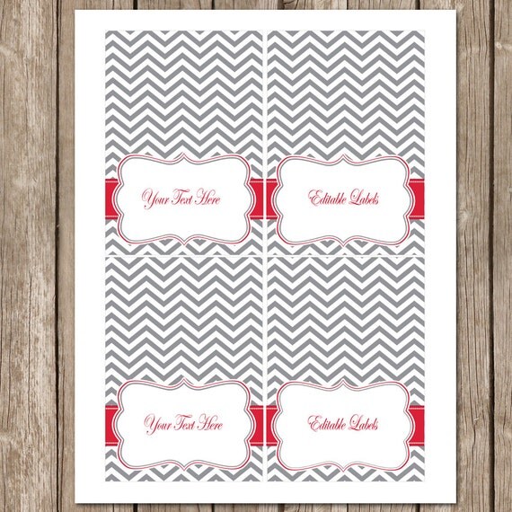 INSTANT DOWNLOAD New Years Editable Table Food Labels Buffet Label Party Printable 20131216-K1-7 Il_570xn