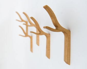 Branch Wall Hook, Twig Coat Hook, Wooden Coat Hook, Modern Twig Hook,Branch Coat Hook,Large Size,hooks and fixtures,storage and organization