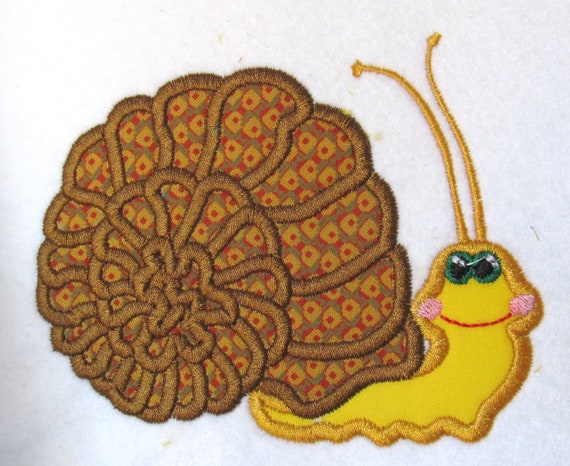 Cute snail machine jessecmault applique designs instant