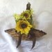 Sunflower flower girl basket rustic wedding country wedding