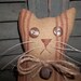 Large Primitive Hand Made "Barn" Cat - Vintage Reproduction Coverlet