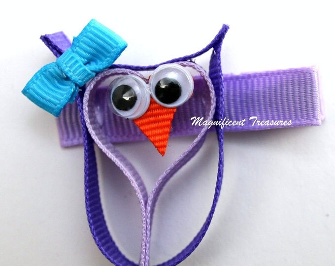 Owl Ribbon Sculpture Hair Clip