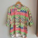80s RAD NEON TEE ...size large to xlarge men.....geometric. zack morris. neon. 80s tshirt. cotton tee. killer. aztec. boho. urban