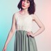 Grecian Green ethereal lace and chiffon dress Garden Party
