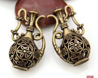 3pcs 3D Teapot Kettle Charm-KL04