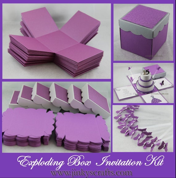 Items Similar To Exploding Box W/ 3-Tier Cake Kit ( Set Of 40 ) On Etsy