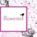 RESERVED LISTING FOR Cyn
