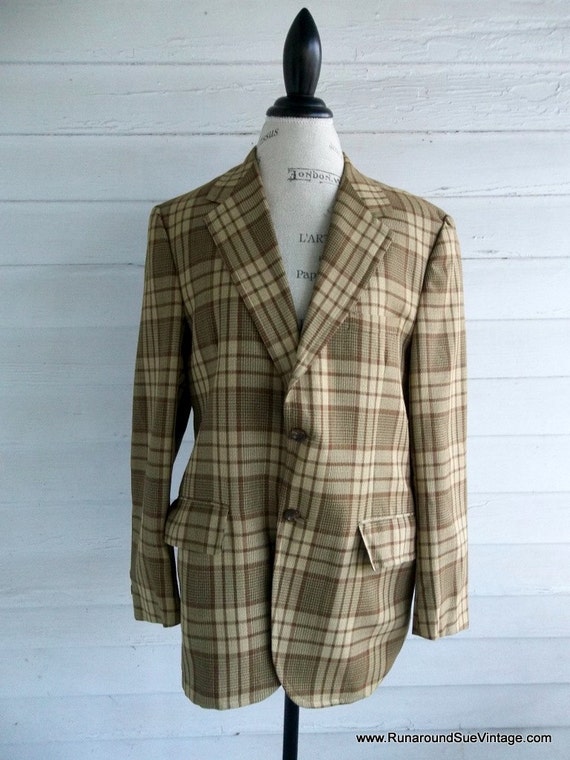 Vintage Plaid Suit Jacket 3