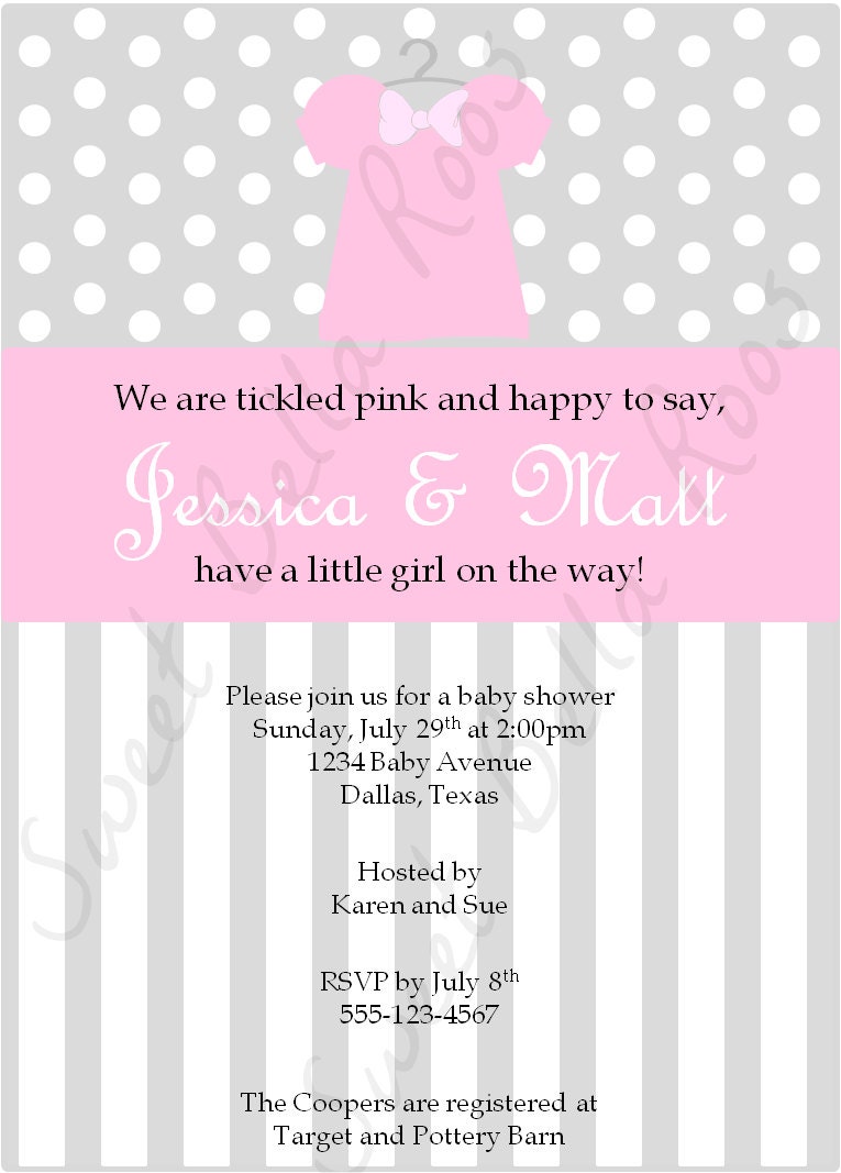 Baby Girl Shower Invitation