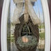 Fall Thanksgiving Grapevine Door Wreath Basket Decor ..."Crystal Pumpkin"
