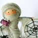 Clothespin Art Doll Mummy - Halloween Fall Decor Pegtales Web Site