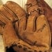 Pile of Vintage Kid's Leather Baseball Gloves - Rustic Decor - Child's Room